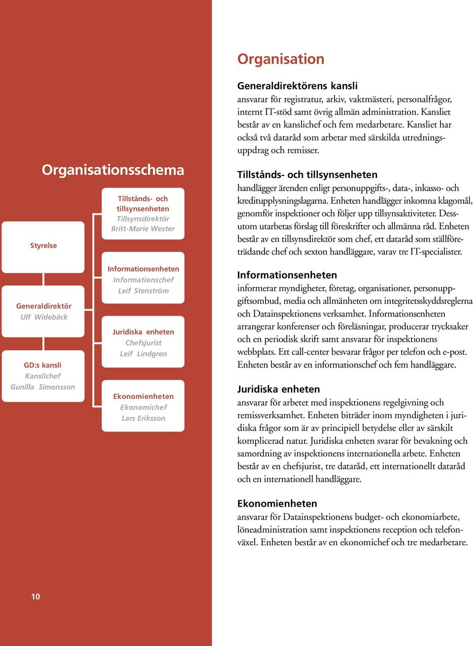 Tillstånds- och tillsynsenheten handlägger ärenden enligt personuppgifts-, data-, inkasso- och kreditupplysningslagarna.