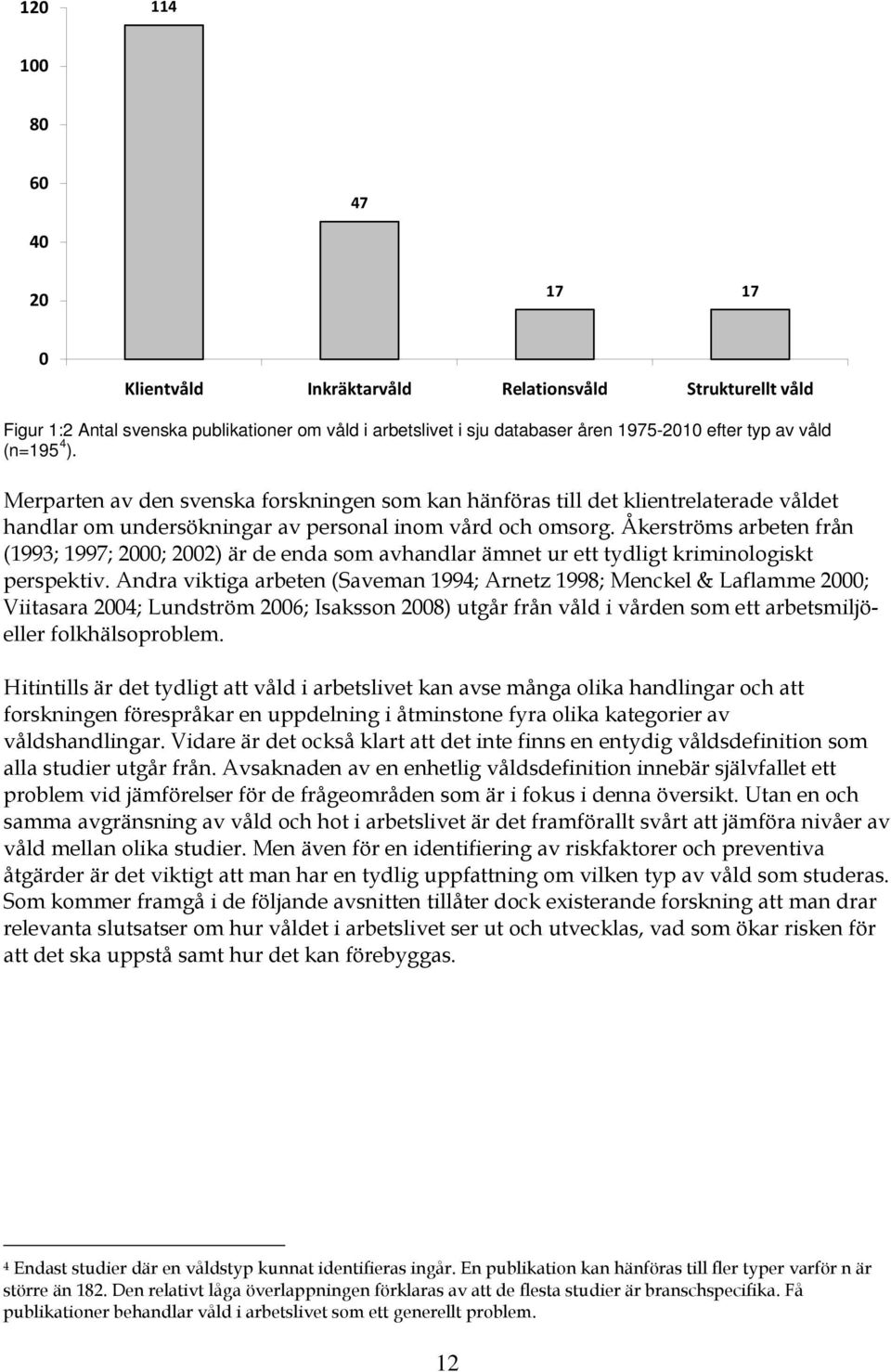 Åkerströms arbeten från (1993; 1997; 2000; 2002) är de enda som avhandlar ämnet ur ett tydligt kriminologiskt perspektiv.