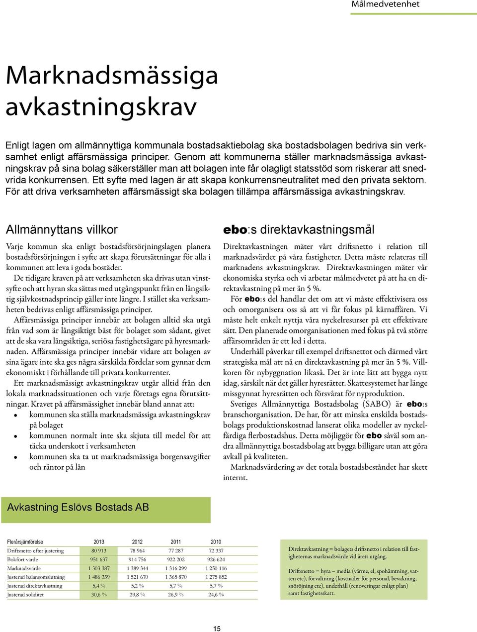 Ett syfte med lagen är att skapa konkurrensneutralitet med den privata sektorn. För att driva verksamheten affärsmässigt ska bolagen tillämpa affärsmässiga avkastningskrav.