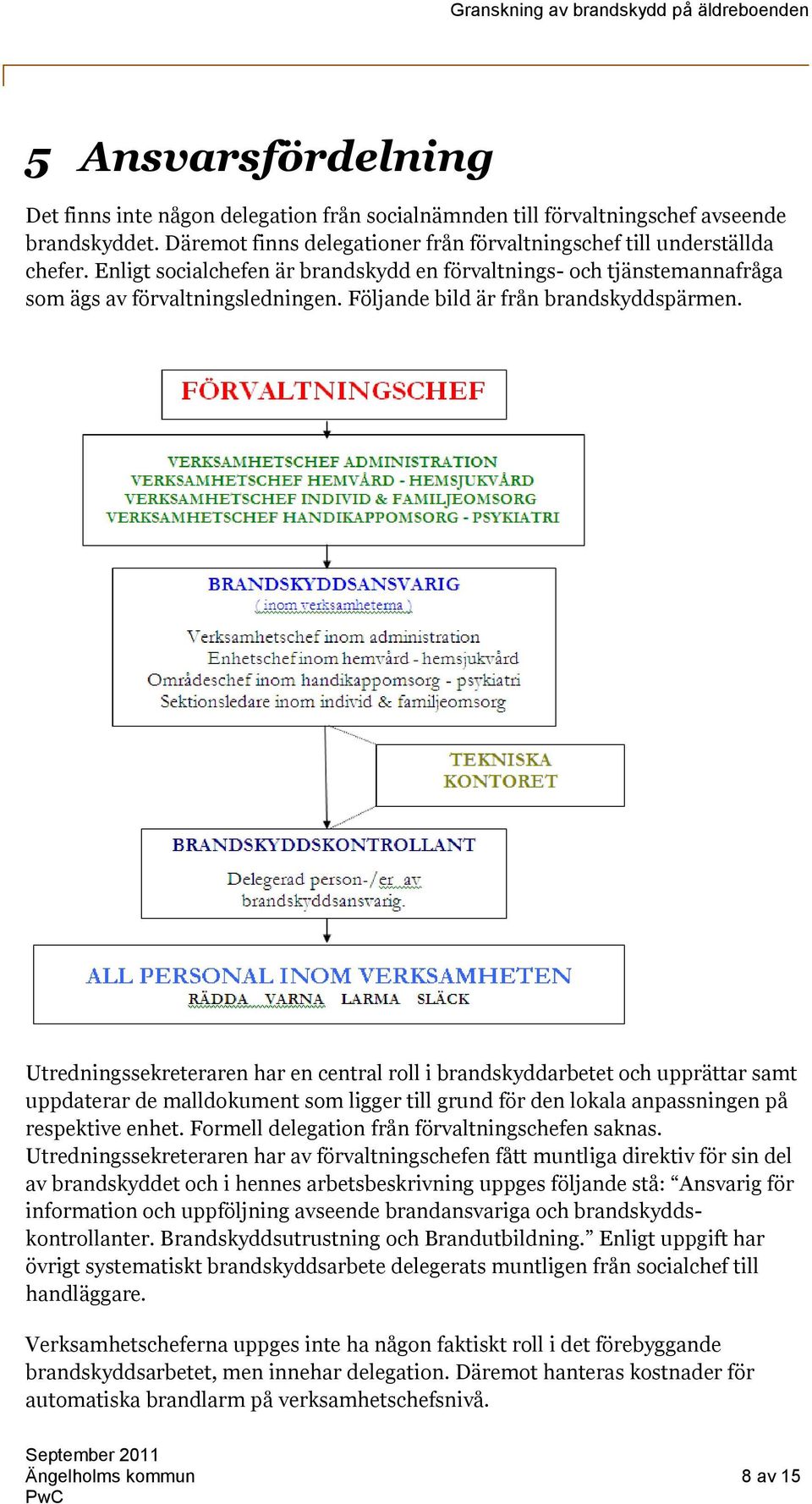 Utredningssekreteraren har en central roll i brandskyddarbetet och upprättar samt uppdaterar de malldokument som ligger till grund för den lokala anpassningen på respektive enhet.