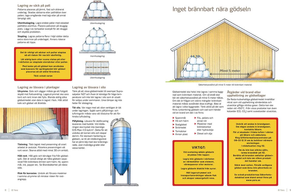 Utomhuslagring Stapling. Lagras pallarna flera i höjd ställer detta extra stora krav på underlaget. Annars riskerar pallarna att tippa.