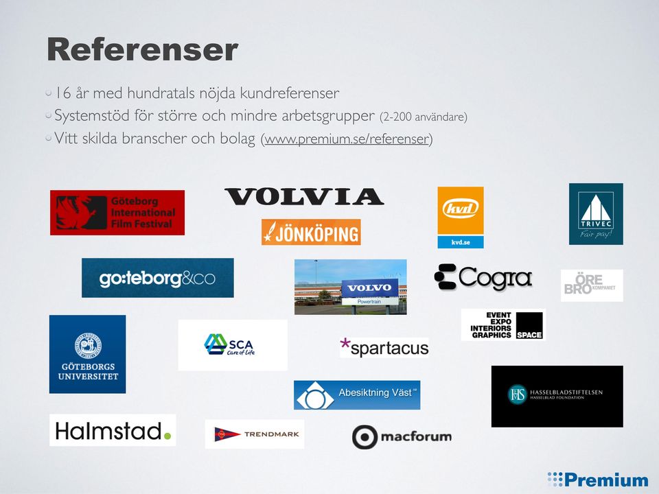 Systemstöd för större och mindre