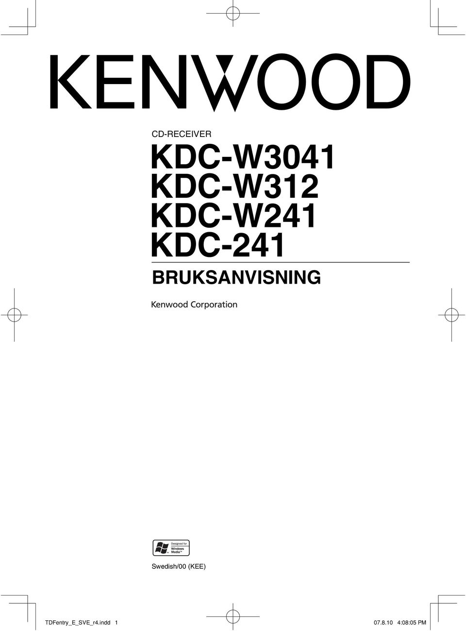 KDC-W241 KDC-241