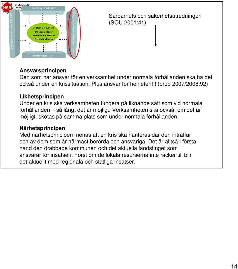 Verksamheten ska också, om det är möjligt, skötas på samma plats som under normala förhållanden.