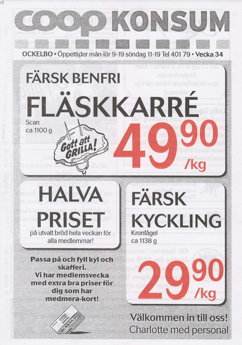 Vecka 34 FARSK BENFRI FLASKKARRE HALVA 49?