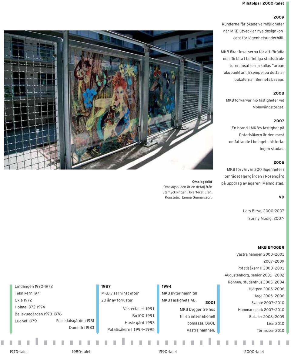 2007 En brand i MKB:s fastighet på Potatis åkern är den mest omfattande i bolagets historia. Ingen skadas.