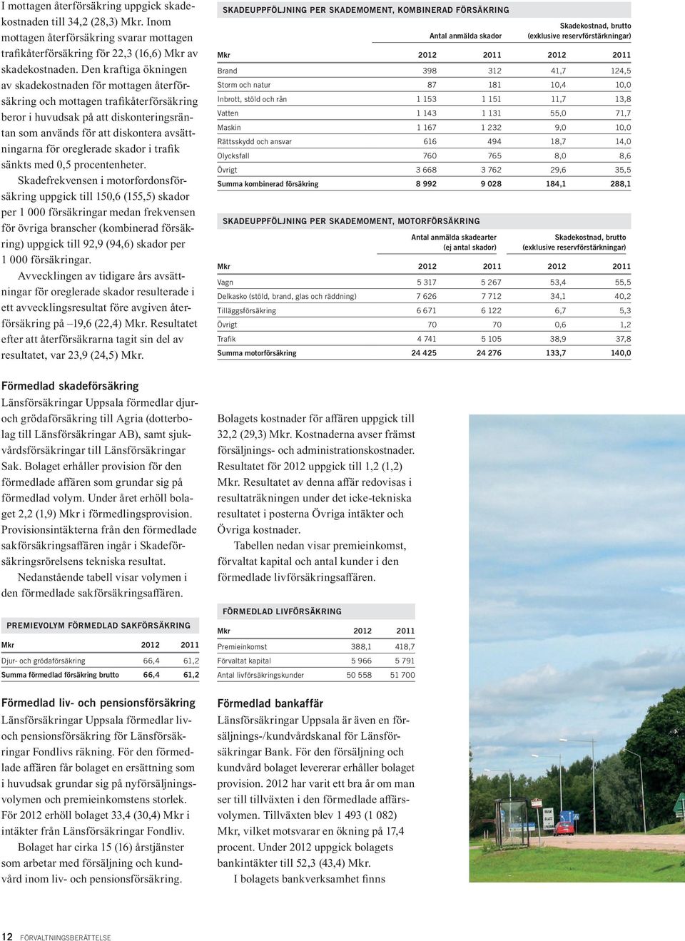 oreglerade skador i trafik sänkts med 0,5 procentenheter.