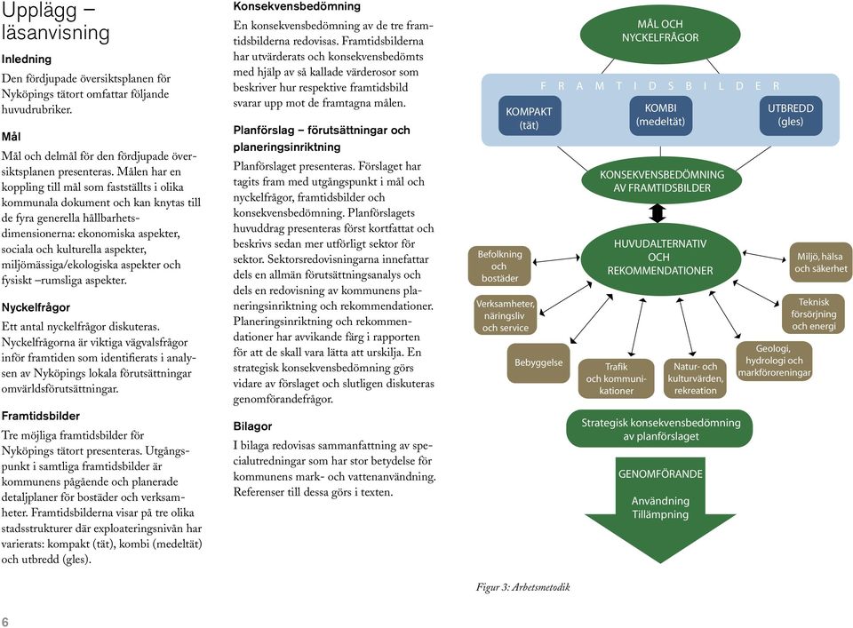 miljömässiga/ekologiska aspekter och fysiskt rumsliga aspekter. Nyckelfrågor Ett antal nyckelfrågor diskuteras.