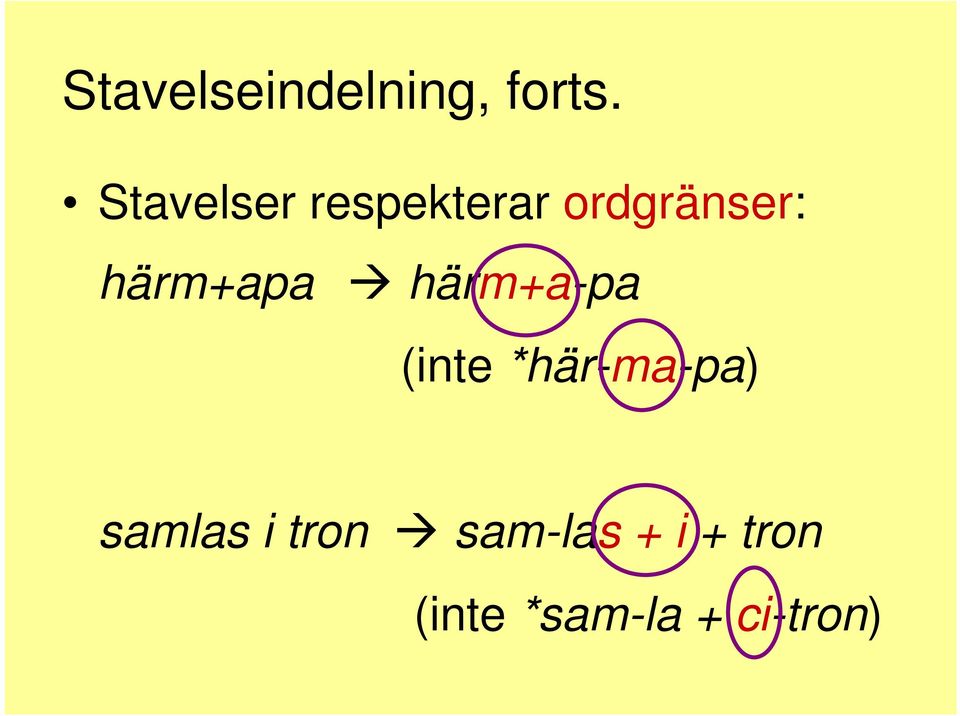 härm+apa härm+a-pa (inte *här-ma-pa)