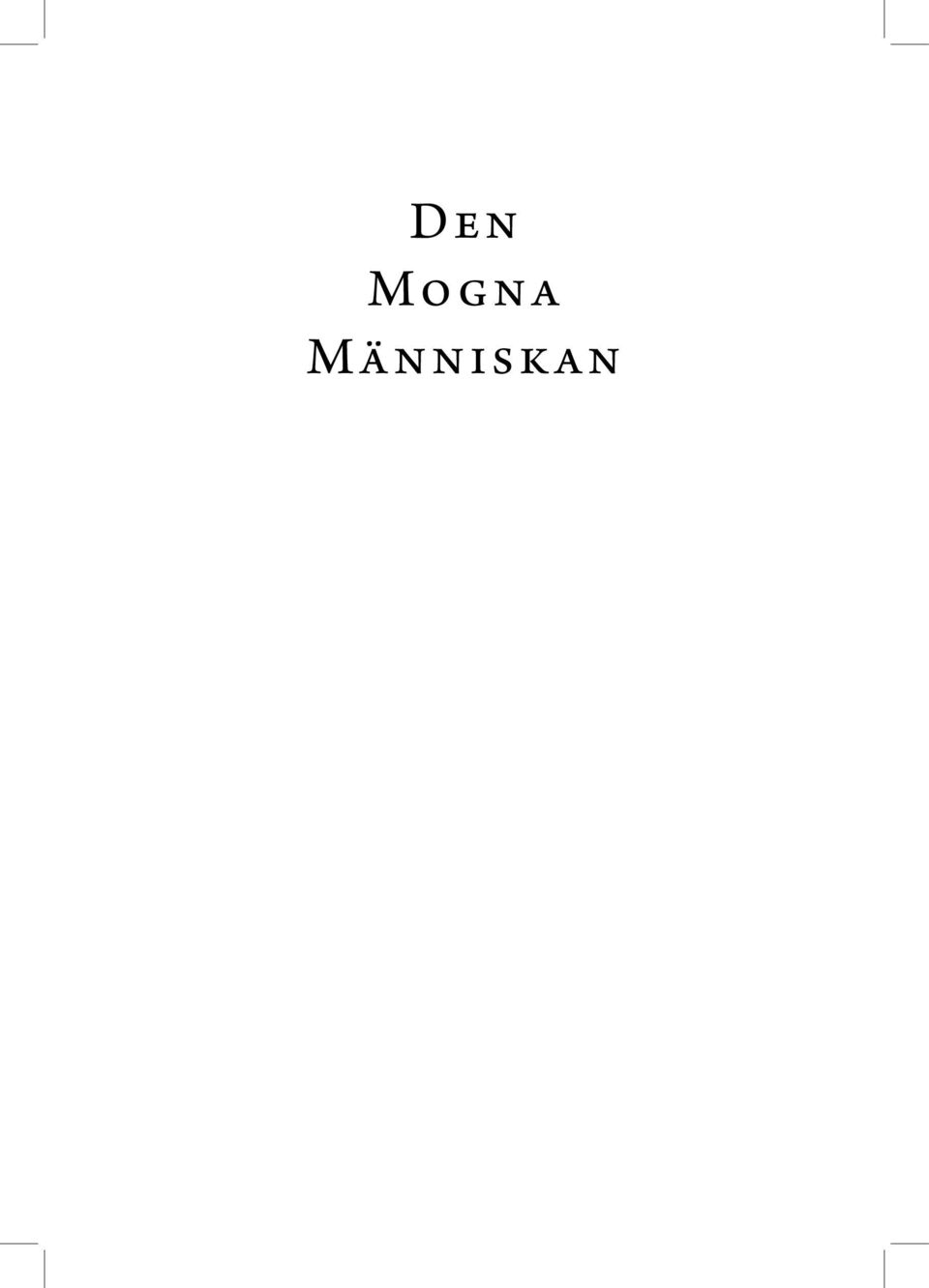 Människan