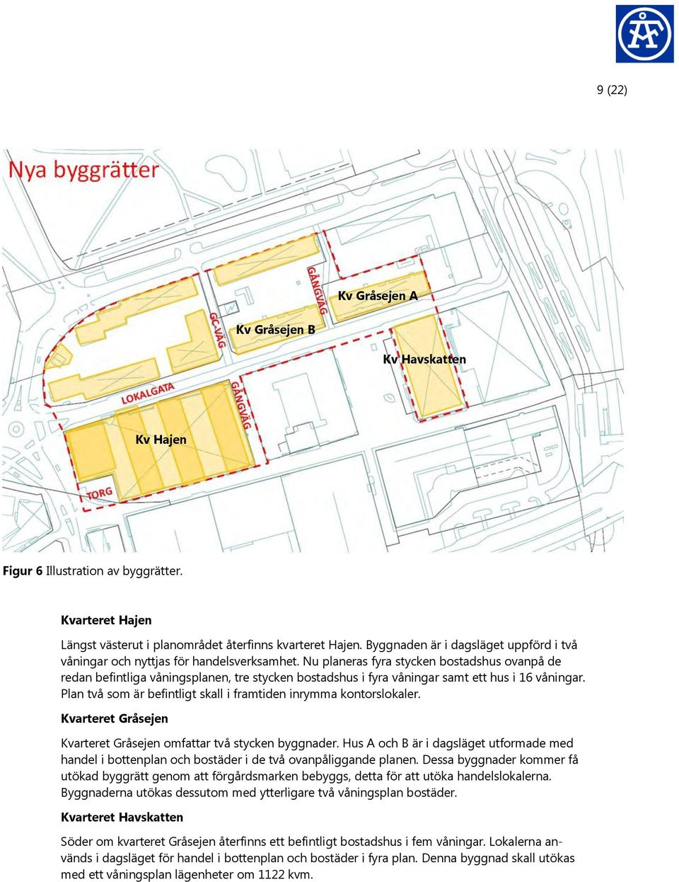 Nu planeras fyra stycken bostadshus ovanpå de redan befintliga våningsplanen, tre stycken bostadshus i fyra våningar samt ett hus i 16 våningar.