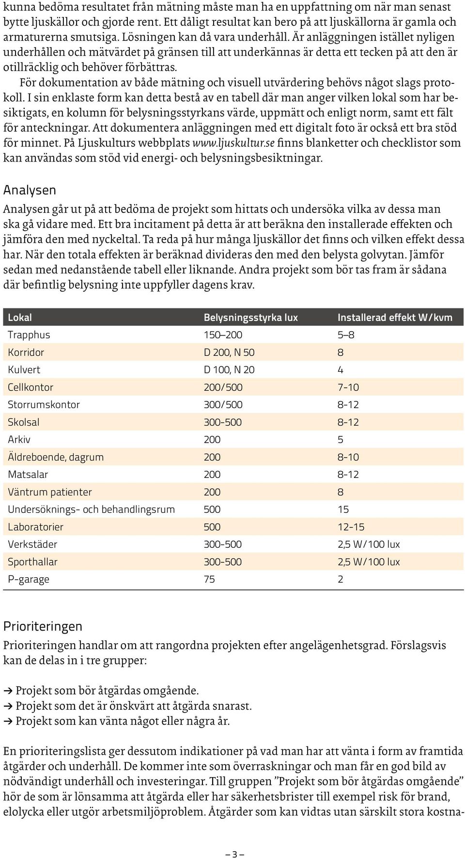 För dokumentation av både mätning och visuell utvärdering behövs något slags protokoll.