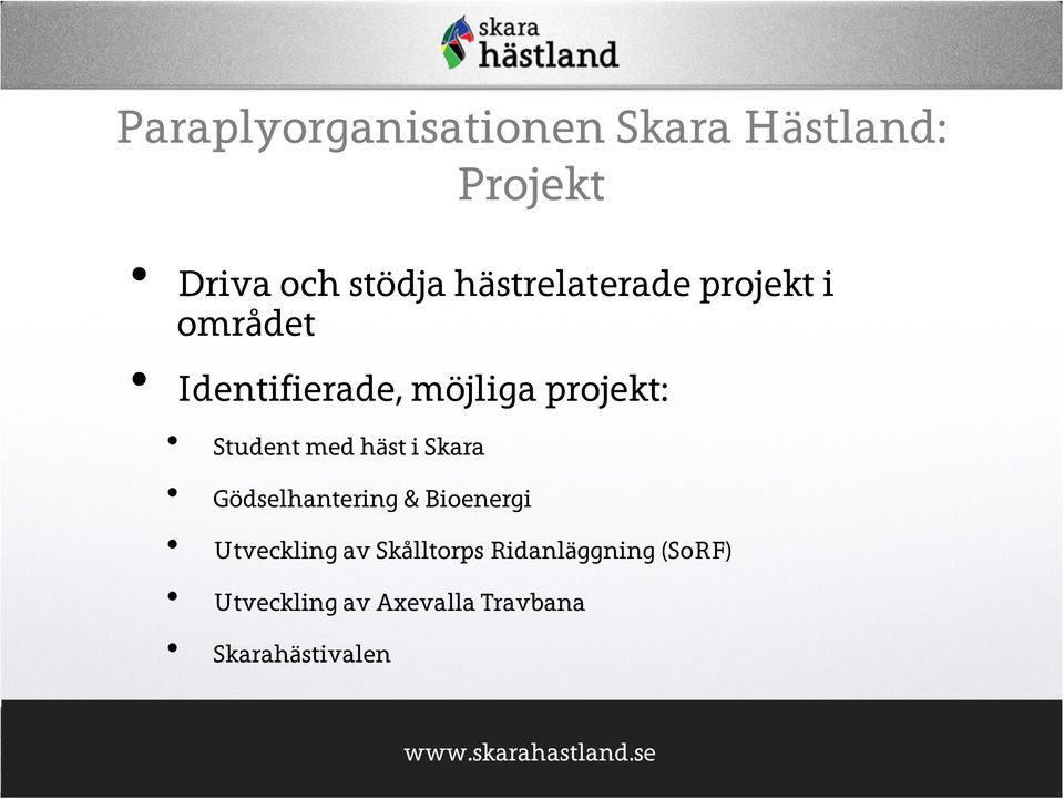 Student med häst i Skara Gödselhantering & Bioenergi Utveckling av