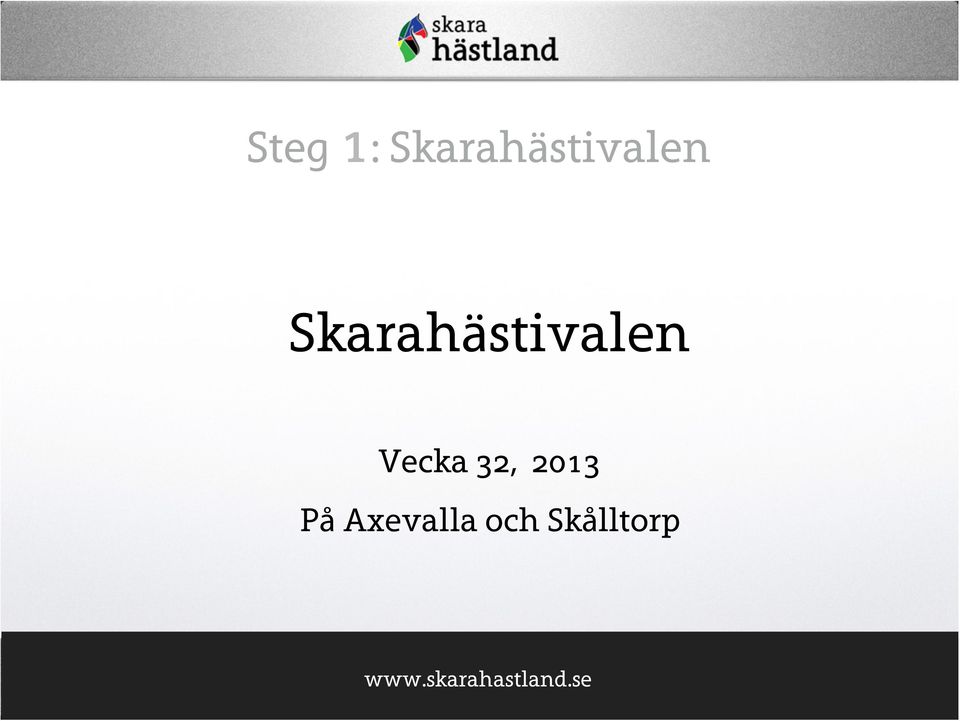 Vecka 32, 2013 På