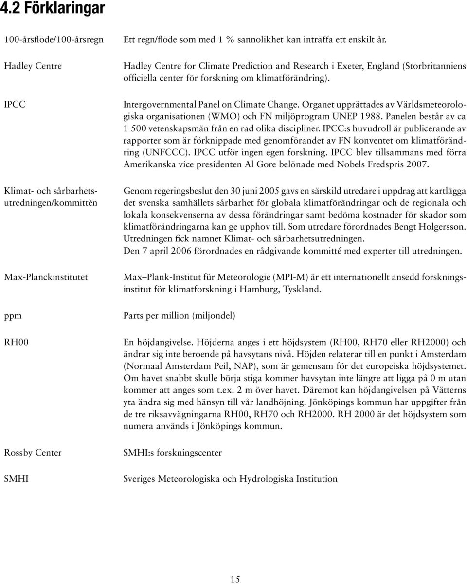 Intergovernmental Panel on Climate Change. Organet upprättades av Världsmeteorologiska organisationen (WMO) och FN miljöprogram UNEP 1988.