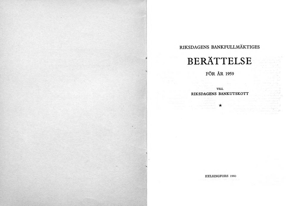 BERÄTTELSE FÖR ÅR 1959