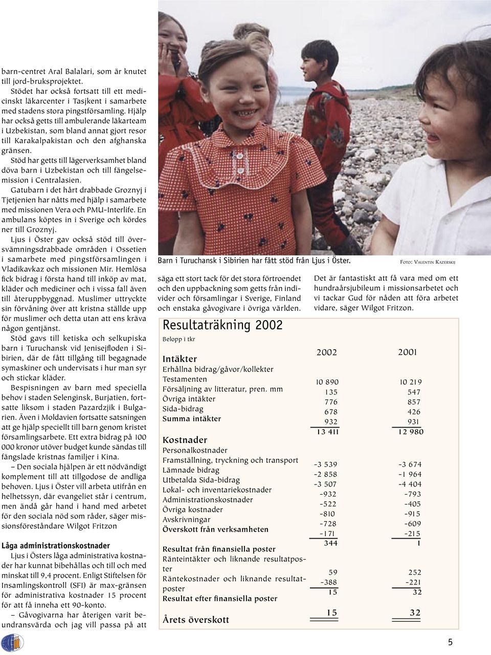 Stöd har getts till lägerverksamhet bland döva barn i Uzbekistan och till fängelsemission i Centralasien.