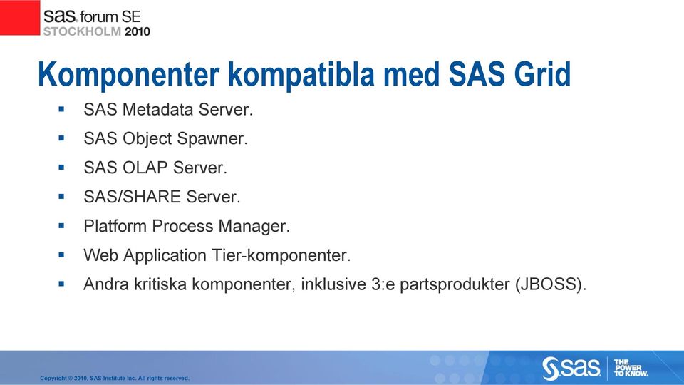 Platform Process Manager. Web Application Tier-komponenter.