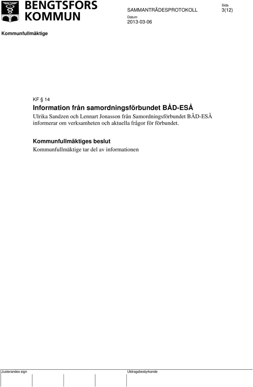 Samordningsförbundet BÅD-ESÅ informerar om verksamheten