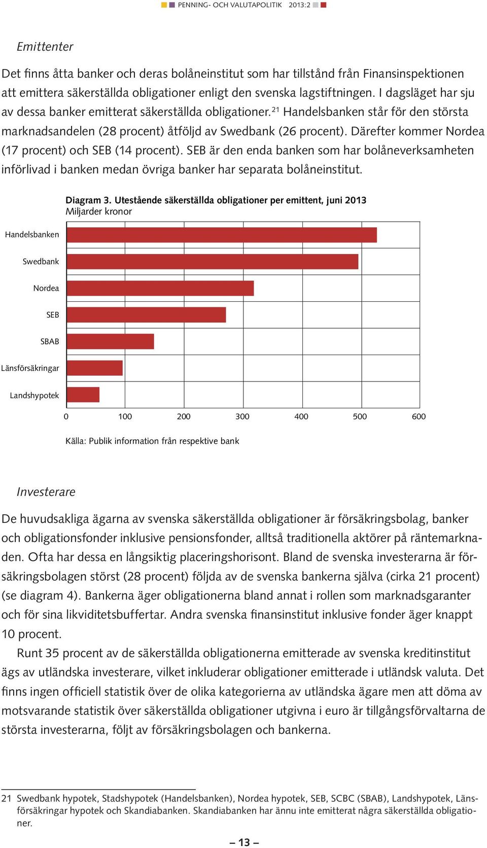 Därefter kommer Nordea (17 procent) och SEB (14 procent). SEB är den enda banken som har bolåneverksamheten införlivad i banken medan övriga banker har separata bolåneinstitut.