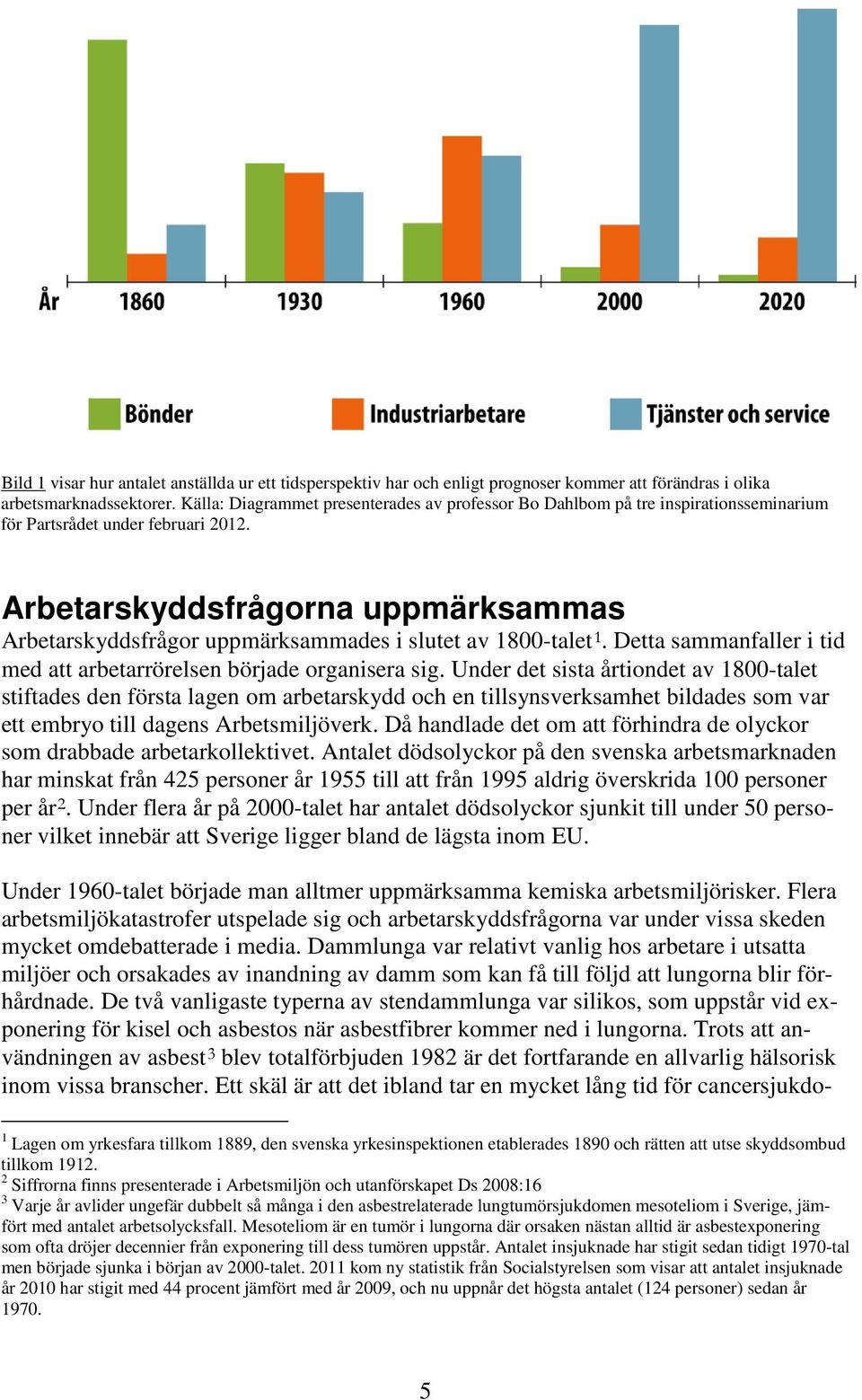 Arbetarskyddsfrågorna uppmärksammas Arbetarskyddsfrågor uppmärksammades i slutet av 1800-talet 1. Detta sammanfaller i tid med att arbetarrörelsen började organisera sig.