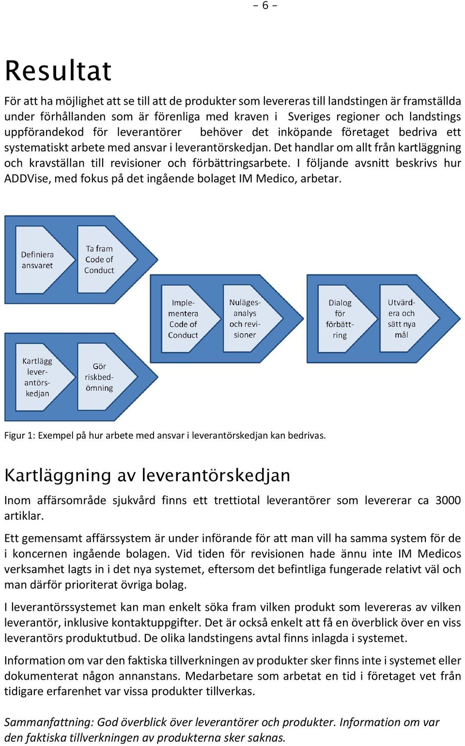 Det handlar om allt från kartläggning och kravställan till revisioner och förbättringsarbete. I följande avsnitt beskrivs hur ADDVise, med fokus på det ingående bolaget IM Medico, arbetar.