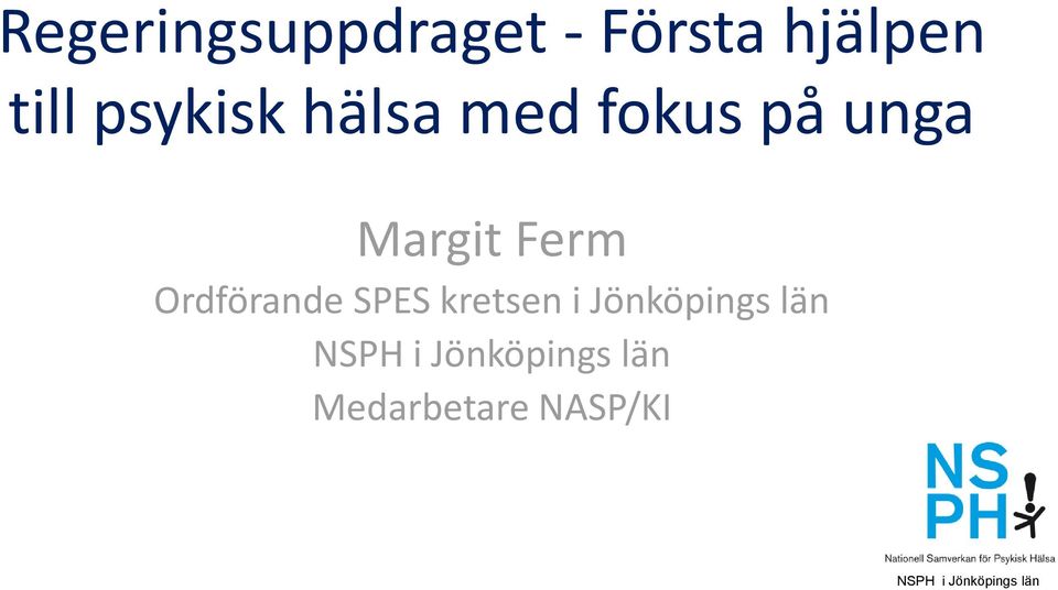 Margit Ferm Ordförande SPES kretsen