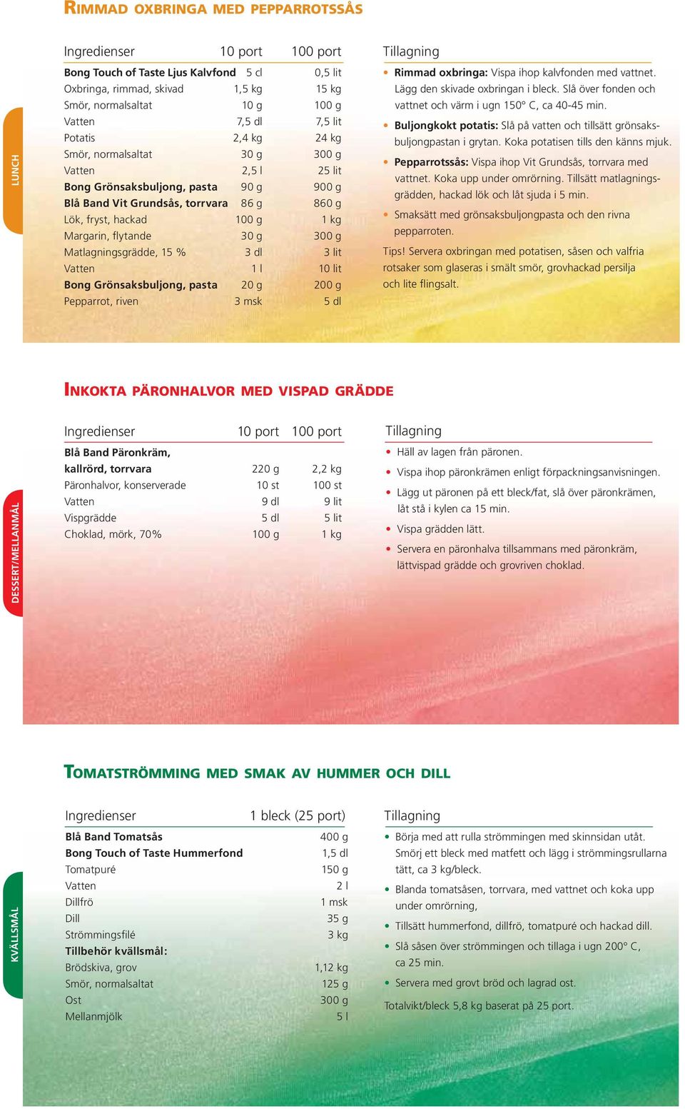 Vatten 7,5 dl 7,5 lit Buljongkokt potatis: Slå på vatten och tillsätt grönsaksbuljongpastan Potatis 2,4 kg 24 kg i grytan. Koka potatisen tills den känns mjuk.