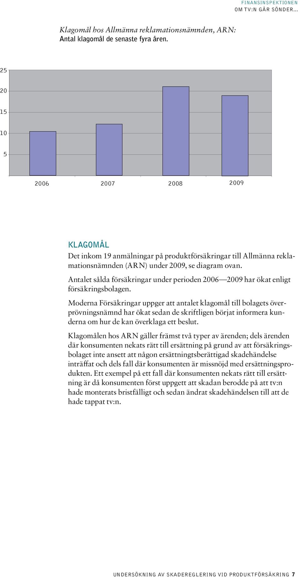 Antalet sålda försäkringar under perioden 2006 2009 har ökat enligt försäkringsbolagen.