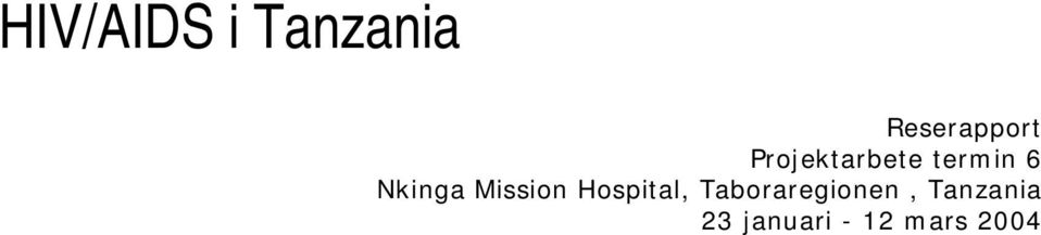 Mission Hospital,