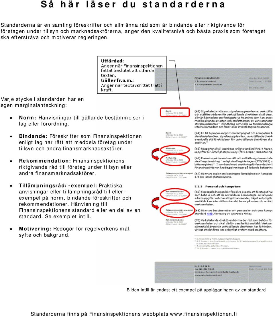 Bindande: Föreskrifter som Finansinspektionen enligt lag har rätt att meddela företag under tillsyn och andra finansmarknadsaktörer.