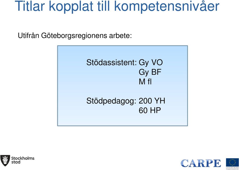 Göteborgsregionens arbete: