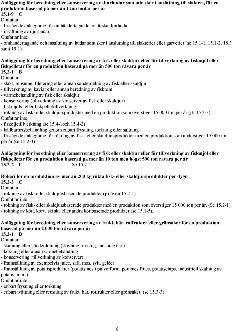 1-1, 15.1-2, 18.3 samt 19.1).