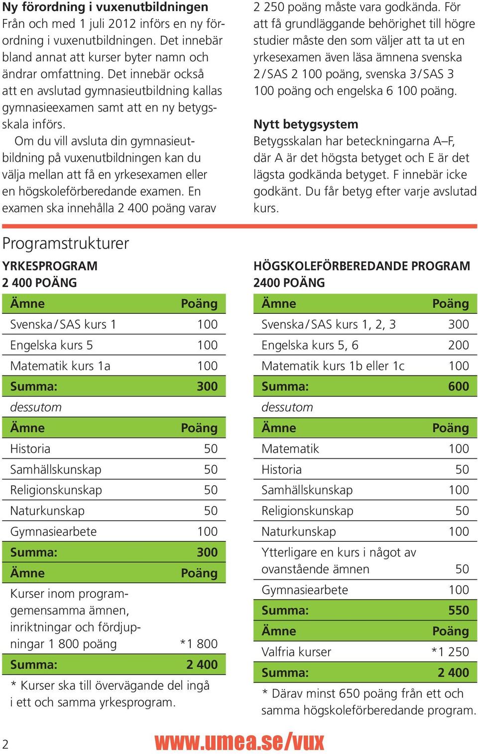 Om du vill avsluta din gymnasieutbildning på vuxenutbildningen kan du välja mellan att få en yrkesexamen eller en högskoleförberedande examen.