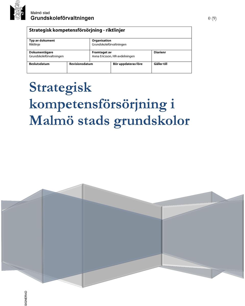 Strategisk kompetensförsörjning i