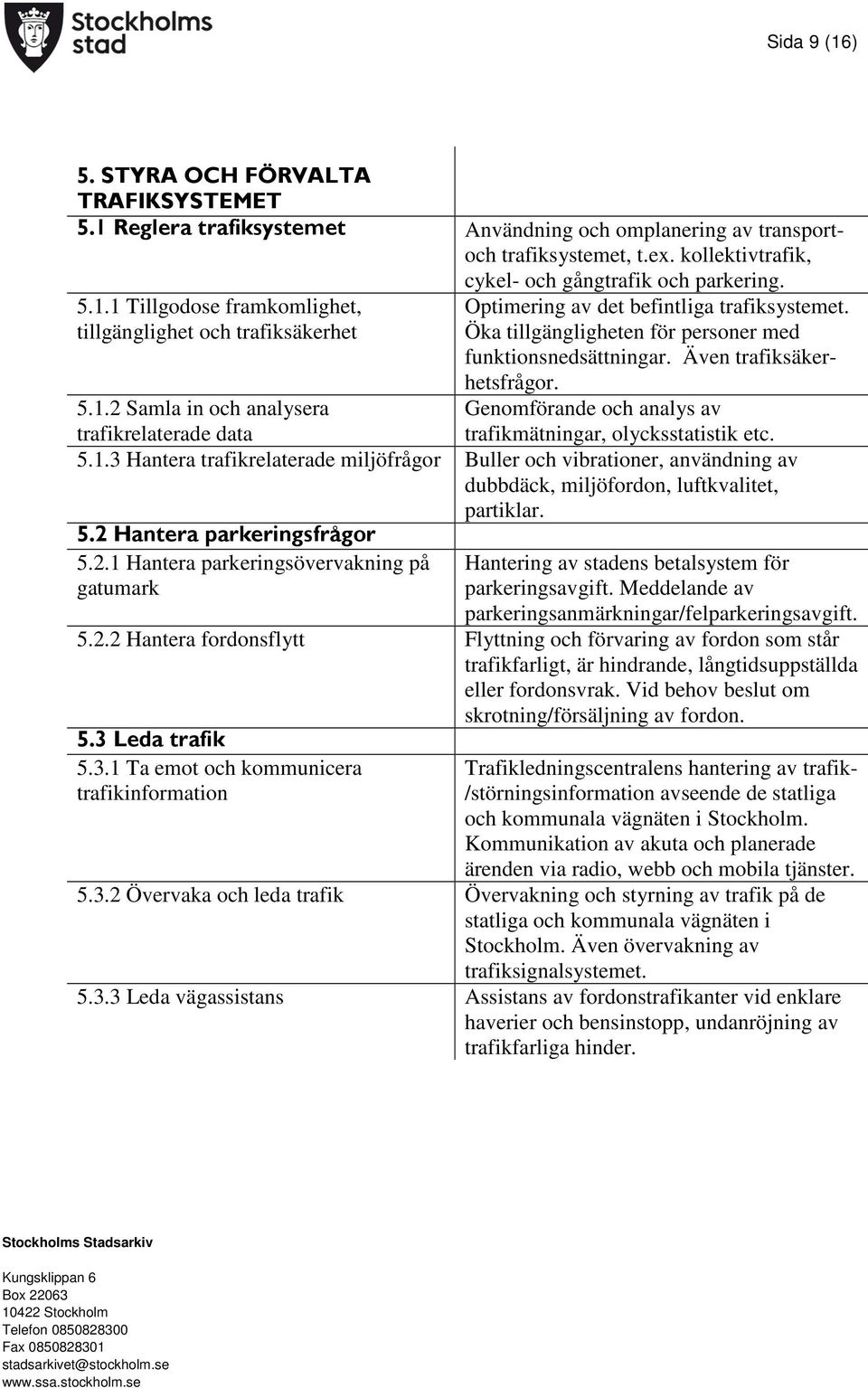 2 Samla in och analysera Genomförande och analys av trafikrelaterade data trafikmätningar, olycksstatistik etc. 5.1.