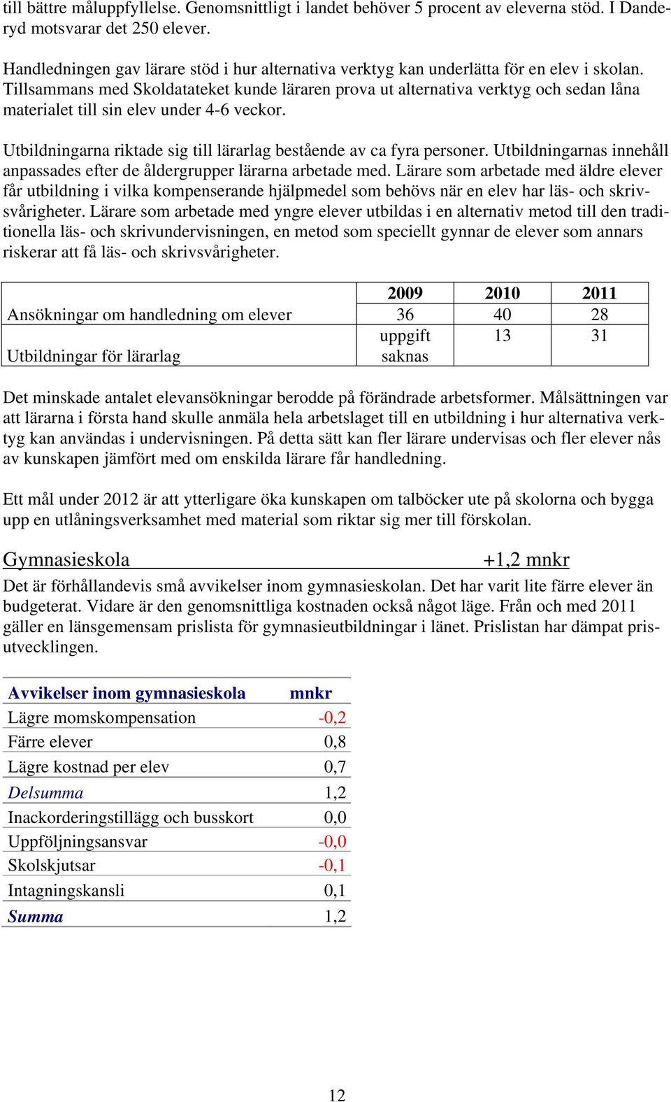 Tillsammans med Skoldatateket kunde läraren prova ut alternativa verktyg och sedan låna materialet till sin elev under 4-6 veckor.