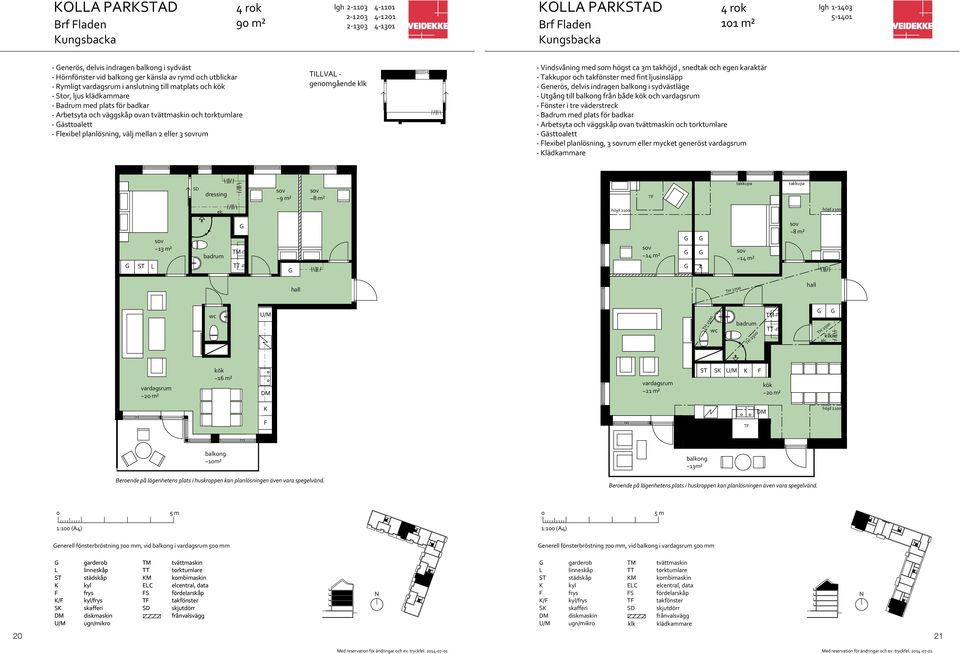 delvis indragen i sydvästläge Utgång till från både och önster i tre väderstreck ästtoalett lexibel planlösning, 3 rum eller mycket generöst lädkammare SD ~8 m² T takkupa takkupa höjd 21 höjd 21 ~13