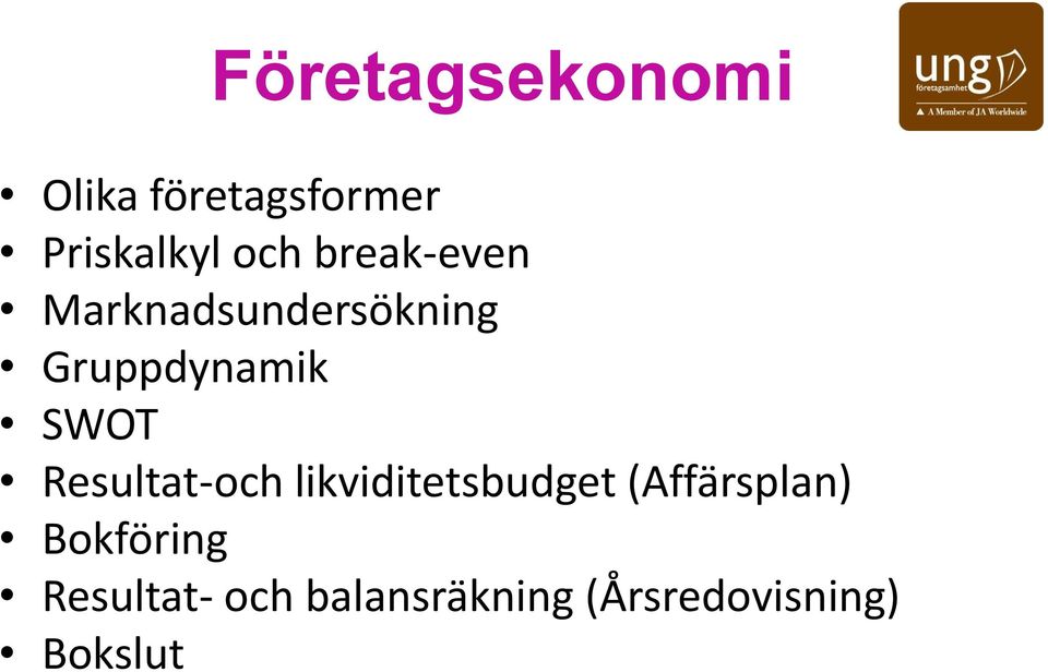 Resultat-och likviditetsbudget (Affärsplan)