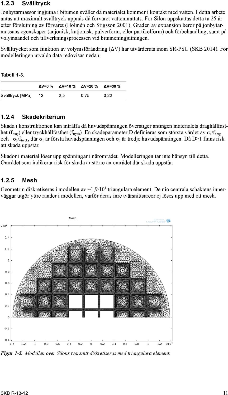 Graden av expansion beror på jonbytarmassans egenskaper (anjonisk, katjonisk, pulverform, eller partikelform) och förbehandling, samt på volymsandel och tillverkningsprocessen vid bitumeningjutningen.