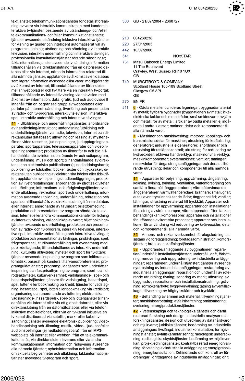 telekommunikations- och/eller kommunikationstjänster; tjänster avseende utsändning inklusive interaktiva tjänster för visning av guider och intelligent automatiserat val av programinspelning;