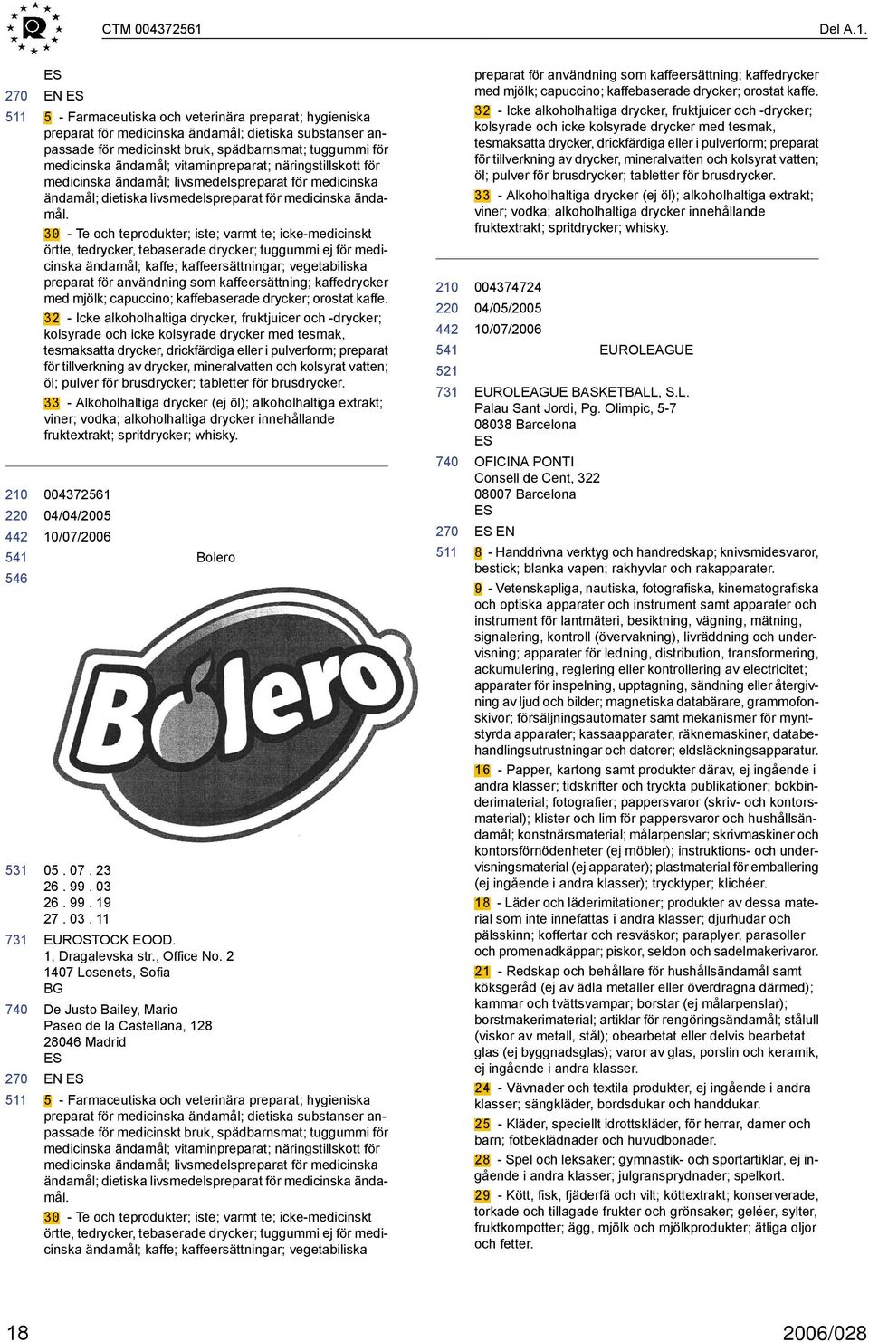 EN 5 - Farmaceutiska och veterinära preparat; hygieniska preparat för medicinska ändamål; dietiska substanser anpassade för medicinskt bruk, spädbarnsmat; tuggummi för medicinska ändamål;