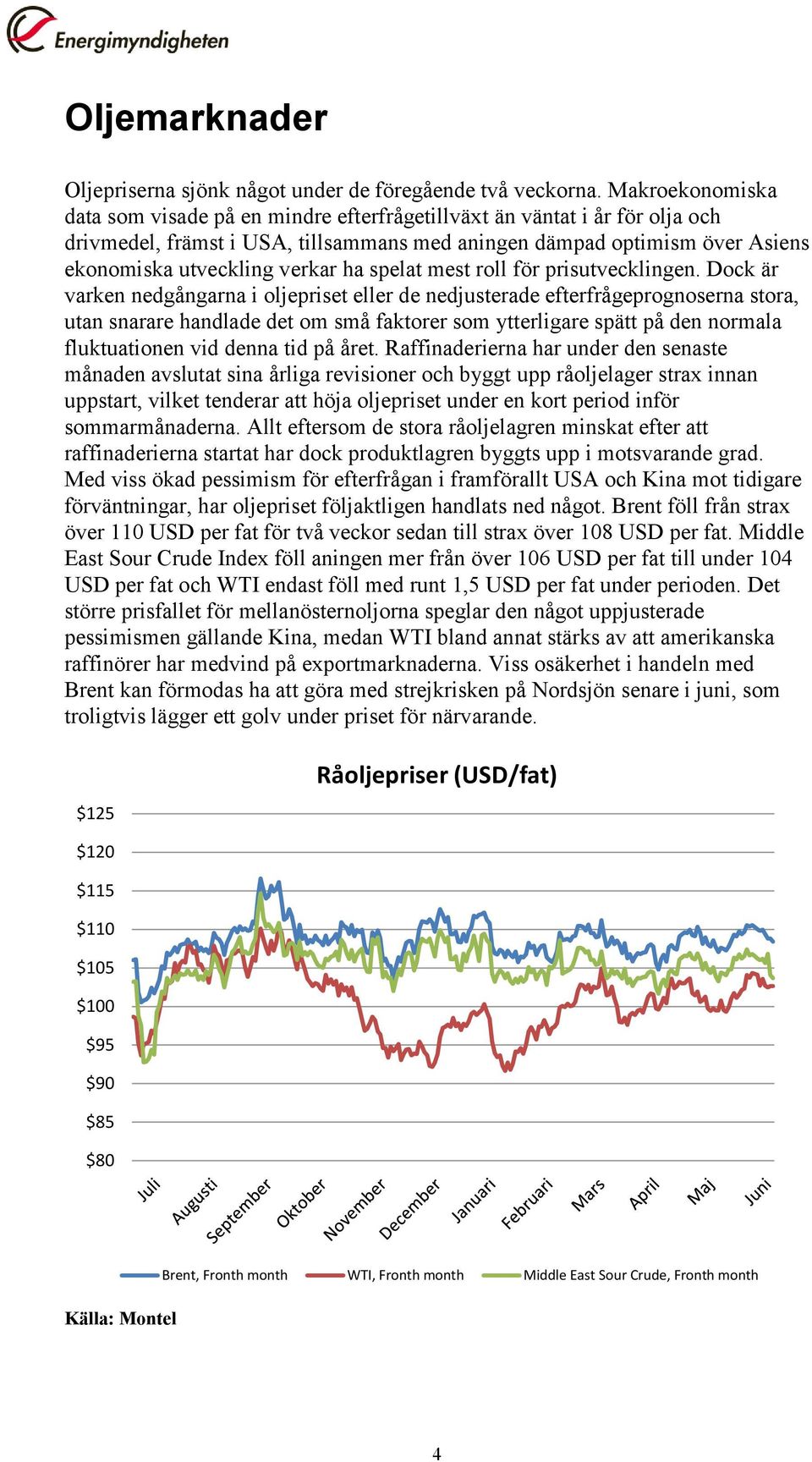 ha spelat mest roll för prisutvecklingen.