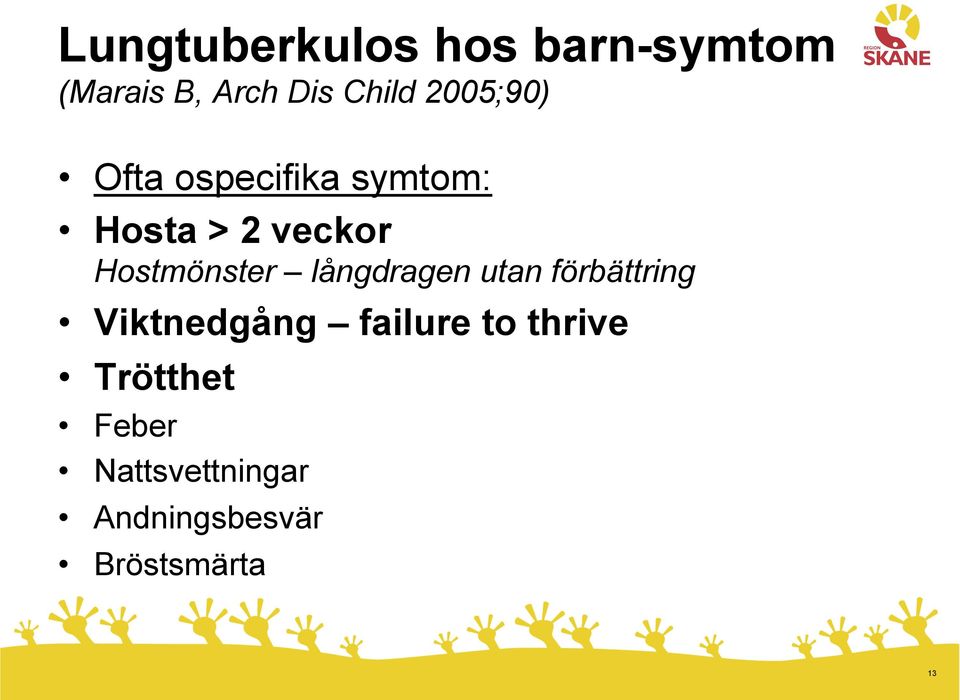 Hostmönster långdragen utan förbättring Viktnedgång failure