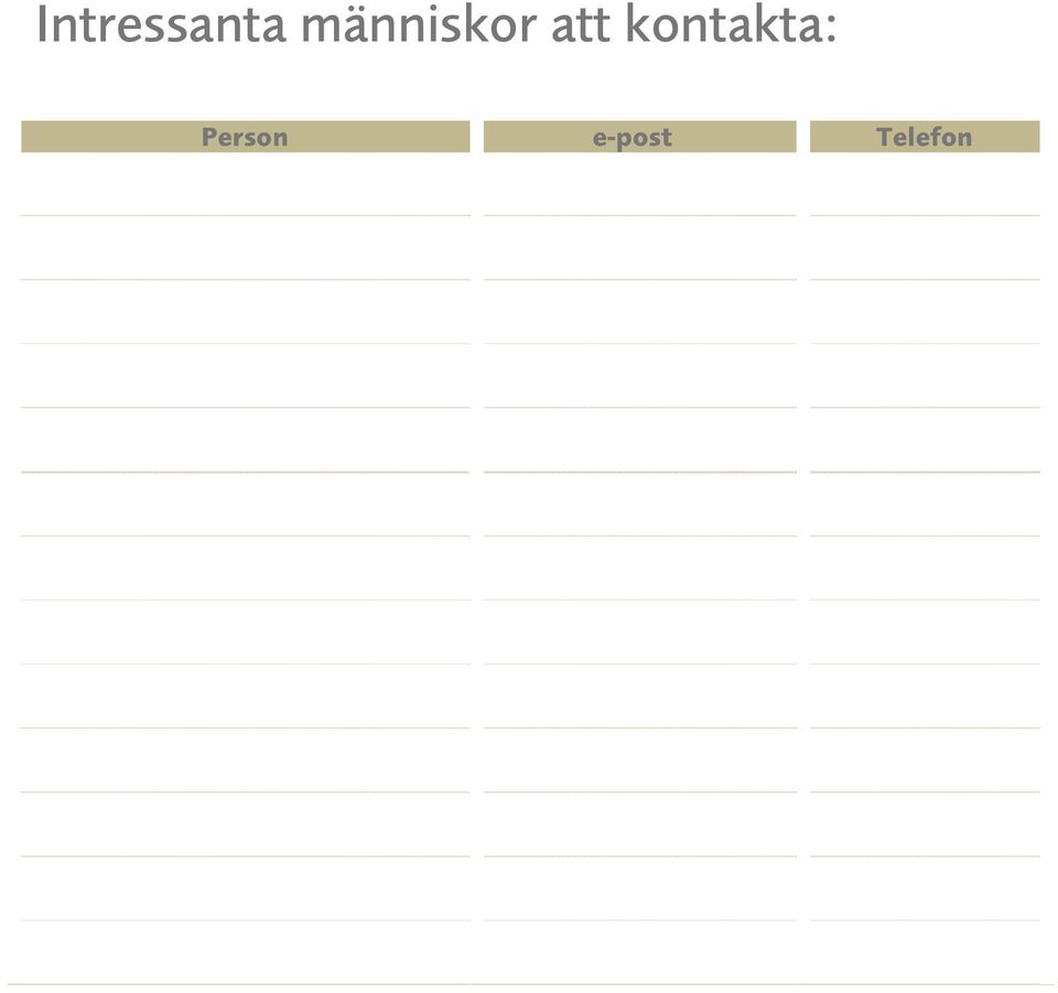 kontakta: