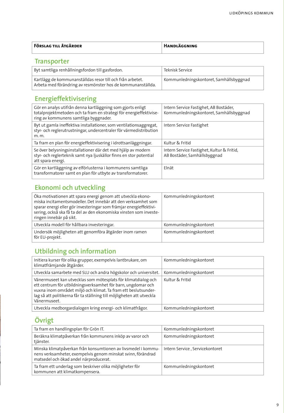 Byt ut gamla ineffektiva installationer, som ventilationsaggregat, styr- och reglerutrustningar, undercentraler för värmedistribution m.