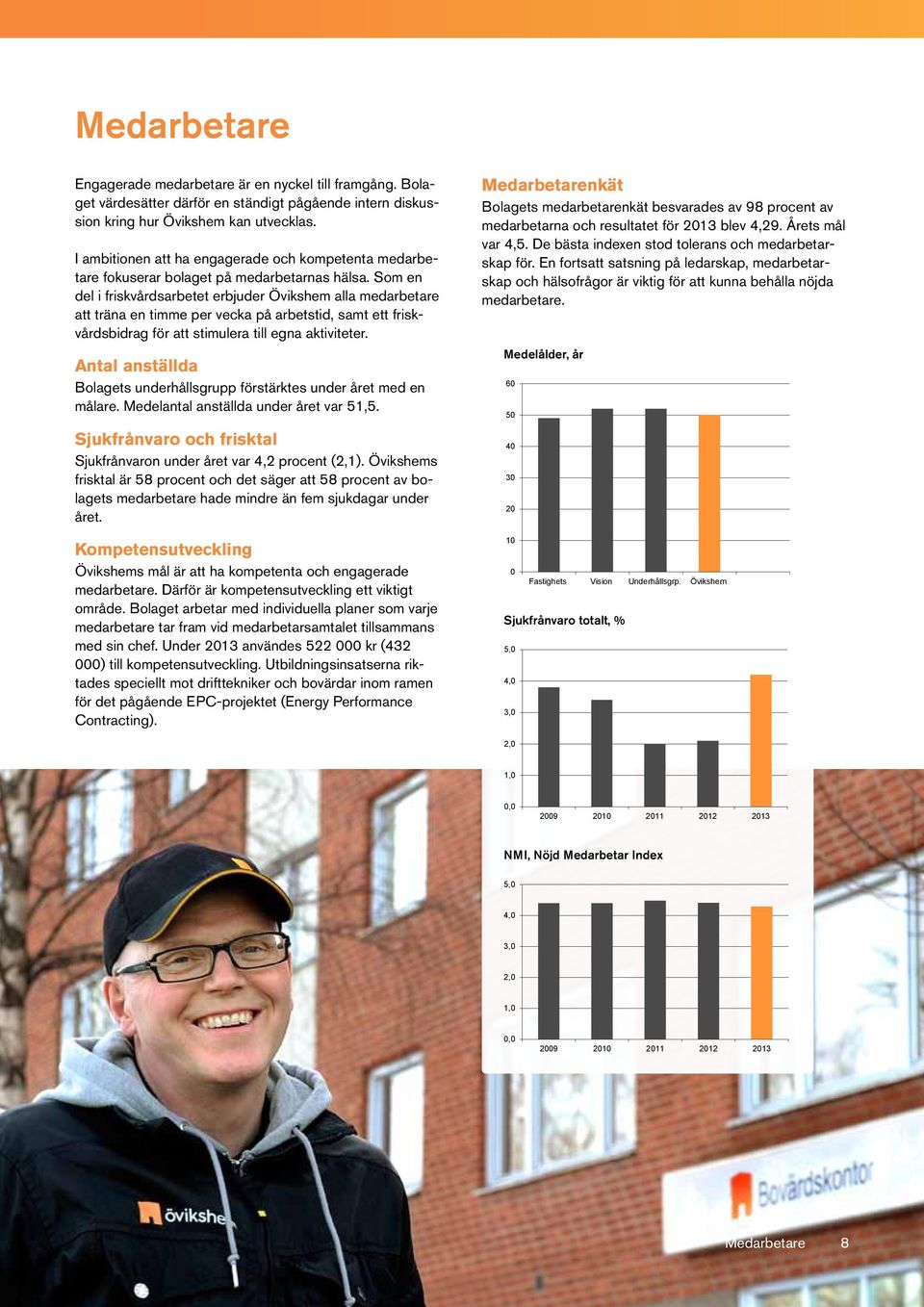 Som en del i friskvårdsarbetet erbjuder Övikshem alla medarbetare att träna en timme per vecka på arbetstid, samt ett friskvårdsbidrag för att stimulera till egna aktiviteter.