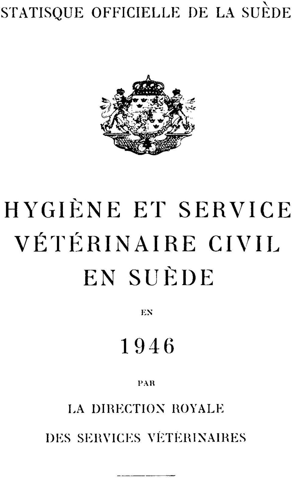 CIVIL EN SUÈDE EN 1946 PAR LA