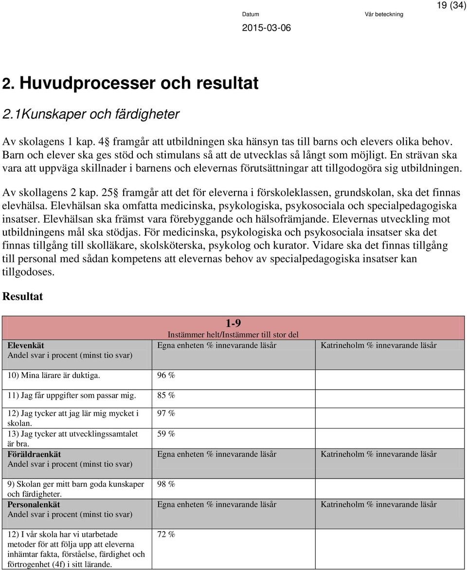 En strävan ska vara att uppväga skillnader i barnens och elevernas förutsättningar att tillgodogöra sig utbildningen. Av skollagens 2 kap.