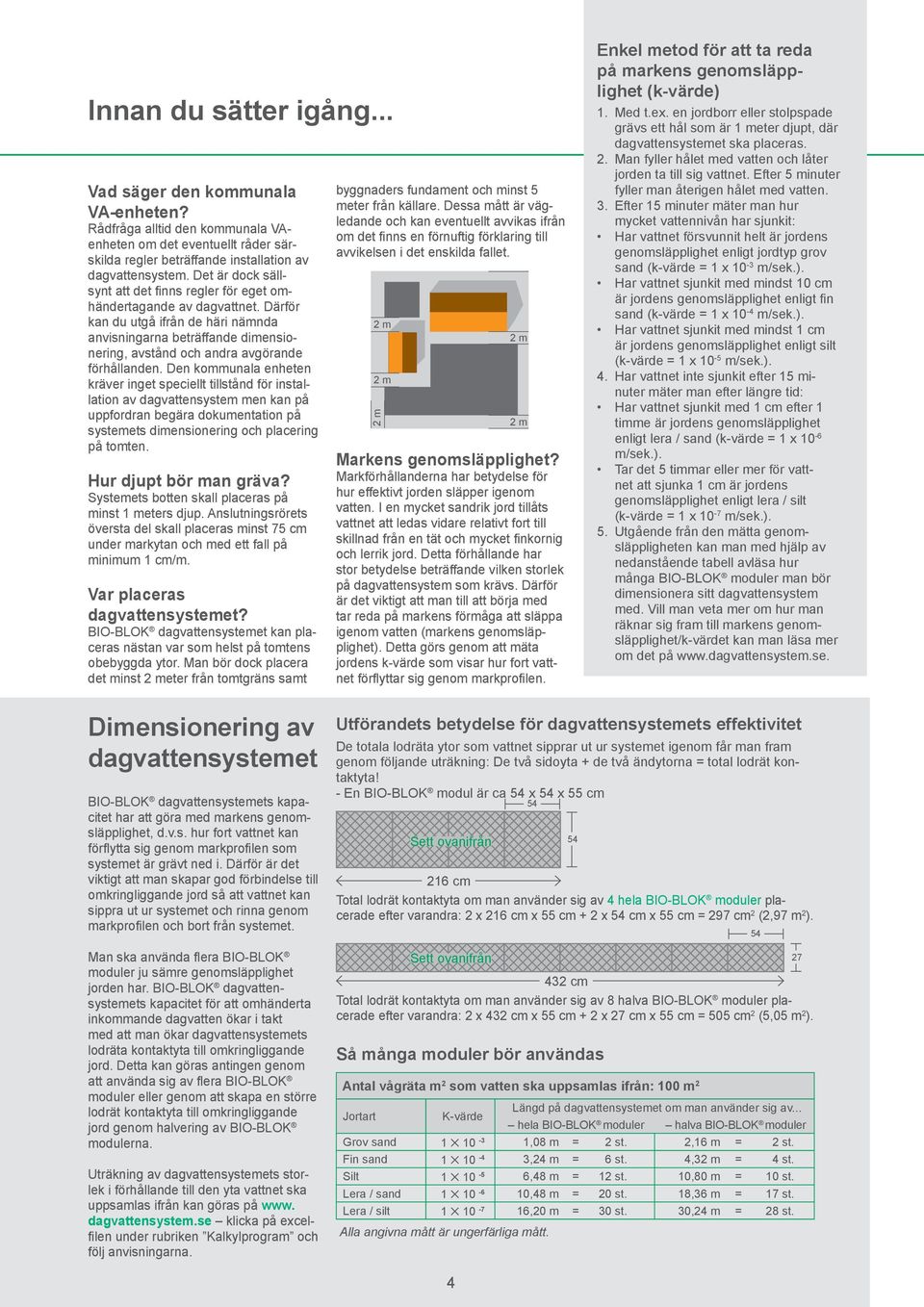 Därför kan du utgå ifrån de häri nämnda anvisningarna beträffande dimensionering, avstånd och andra avgörande förhållanden.